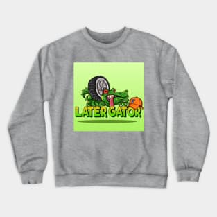 Florida Gators - Later Gator! gator with tire Crewneck Sweatshirt